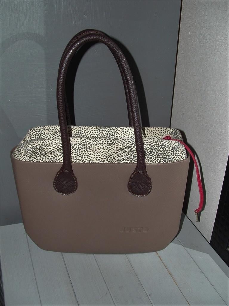 Justo Ju'sto tas damestas donker(!)bruin, Ophalen of Verzenden, Zo goed als nieuw, Bruin, Handtas