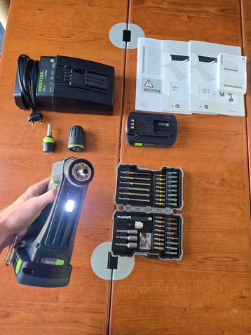 Festool CXS 18 schroefmachine met 2 accu's en extra's beschikbaar voor biedingen