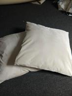 2 grote velvet woonkussens, Ophalen, Zo goed als nieuw