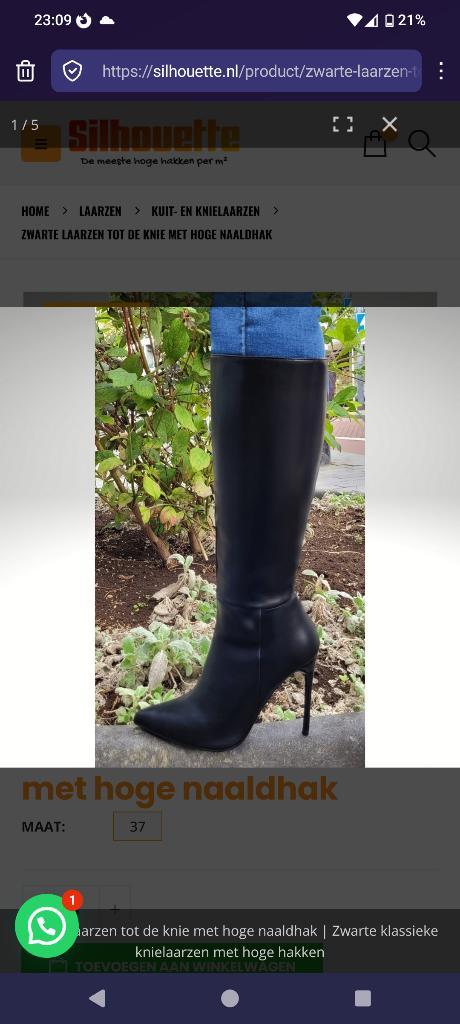 zwarte laarzen 11cm hak, Kleding | Dames, Schoenen, Zo goed als nieuw, Hoge laarzen, Zwart, Verzenden