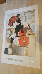 Poster van Rosina Wachtmeister viool, Verzamelen, Ophalen of Verzenden, Rechthoekig Staand