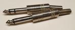 6,35 mm stereo audio jack met kabelbescherming 5 stuks, Ophalen of Verzenden, Gebruikt, Speaker of Versterker