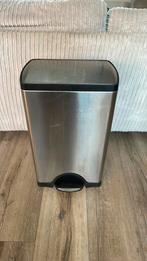 Afvalbak / pedaalemmer 38 l merk simplehuman, Huis en Inrichting, Ophalen, Gebruikt, Met pedaal, 50 tot 75 cm
