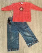 Leuk MEXX set: rood truitje en spijkerbroek jeans, mt 86, Gebruikt, Meisje, Setje, Ophalen