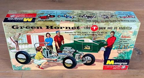 Monogram PC 61- Green Hornet Ford T Hot Rod 1960 Lege Doos, Hobby en Vrije tijd, Modelbouw | Auto's en Voertuigen, Zo goed als nieuw