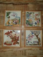 4 seizoenen tegeltjes, Ophalen, Minder dan 50 cm, Gebruikt, Schilderij