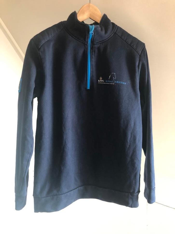 KFPS Blauwe Sweater Trui Mt M Hengstenkeuring 2018, Dieren en Toebehoren, Paardrijkleding, Gebruikt, Dames, Heren, Bovenkleding