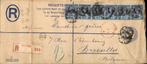 Engeland - Aangetekend België - Frankering - 1894, Postzegels en Munten, Brieven en Enveloppen | Buitenland, Envelop, Ophalen of Verzenden