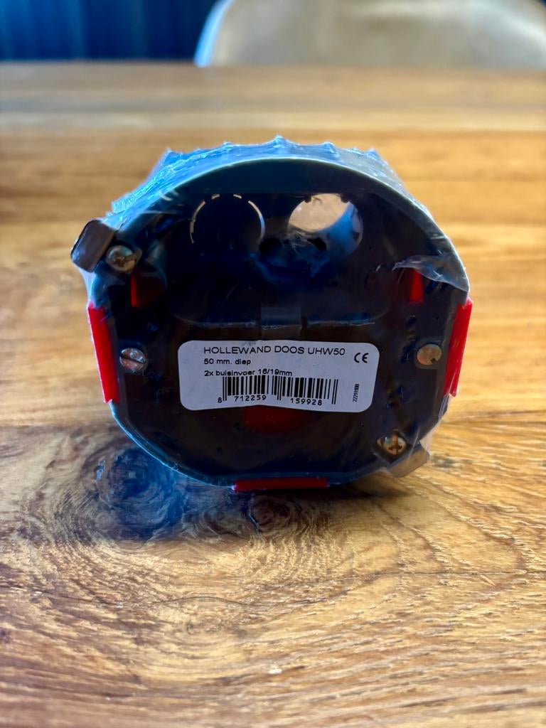 ATTEMA Inbouwdoos hollewand UHW50 16/19 mm grijs, Doe-het-zelf en Verbouw, Elektra en Kabels, Ophalen of Verzenden, Nieuw, Overige typen