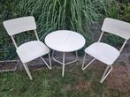 Vintage bistro set, Ophalen, Gebruikt, Hout