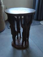 zwaar houten Afrikaans tafeltje, Antiek en Kunst, Antiek | Meubels | Tafels, Ophalen of Verzenden