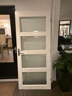 3x binnendeuren met gezandstraald glas, Ophalen, Binnendeur, Zo goed als nieuw, 200 tot 215 cm