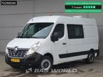 Renault Master 130PK Dubbel Cabine L2H2 Trekhaak Navi Airco, Auto's, Bestelauto's, Stof, Gebruikt, Euro 6, Renault
