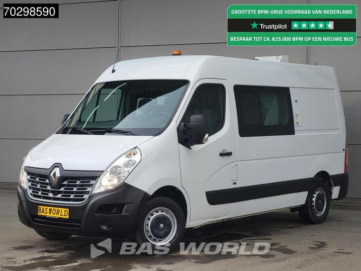 Renault Master 130PK Dubbel Cabine L2H2 Trekhaak Navi Airco, Auto's, Bestelauto's, Bedrijf, Te koop, Achteruitrijcamera, Airconditioning