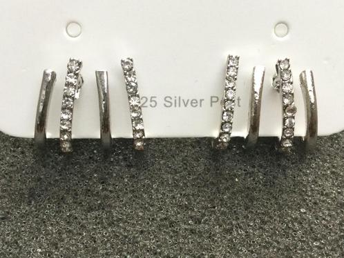 Speciale verzilverde oorbellen NIEUW, Sieraden, Tassen en Uiterlijk, Oorbellen, Zo goed als nieuw, Knopjes of Stekers, Overige materialen