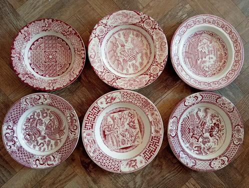 Antieke Borden Set J&M.P.B&C, Antiek en Kunst, Antiek | Servies los, Ophalen of Verzenden