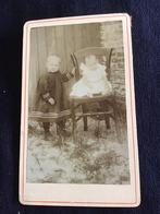 CDV, 2 kinderen, J. Swaab, Amsterdam, Carte de Visite, Ophalen of Verzenden, Voor 1940, Gebruikt, Foto