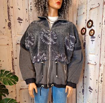Vintage fleece teddy crazy vest jas jacket jacket  beschikbaar voor biedingen