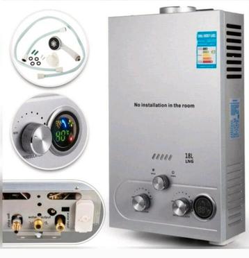 Propaan 16L camping geiser op batterijen zonder waakvlam  beschikbaar voor biedingen