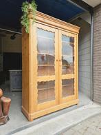 Antieke grenen Biedermeier meidenkast vintage linnenkast, Ophalen of Verzenden