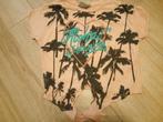 Zalmroze top met print en knoop maat 122-128, Ophalen of Verzenden, Gebruikt, Meisje, Shirt of Longsleeve