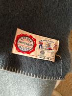Leidse van Wijk Deken - 100% Zuiver Scheerwol, Gebruikt, Eenpersoons, Blauw, Ophalen of Verzenden