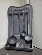 Emaille lepelrek vintage, Ophalen