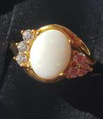 Mooie gouden ring met opaal 8 karaats, Goud, Goud, Dame, Zo goed als nieuw