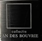 JAN DES BOUVRIE vintage  CUBIC lamp - wit glas en chroom, Minder dan 50 cm, Gebruikt, Ophalen of Verzenden, Vintage  Jan des  Bouvrie