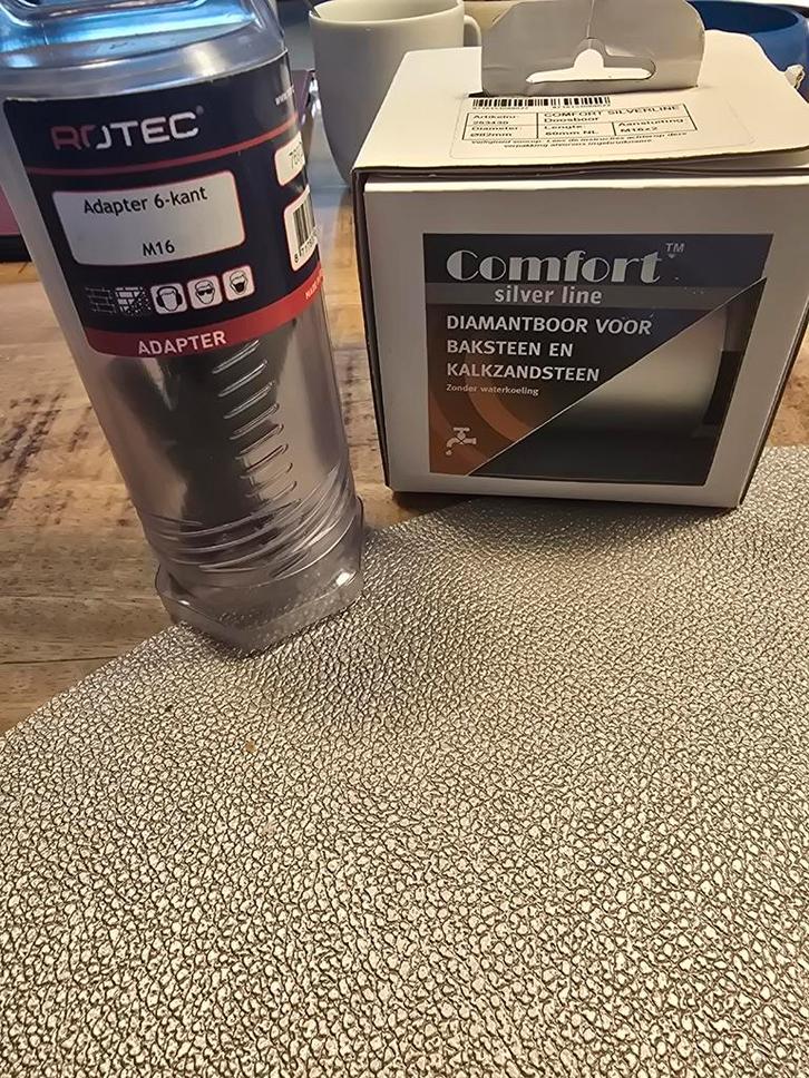 Nieuwe set Diamantboor met Houder - Comfort Silverline, Doe-het-zelf en Verbouw, Gereedschap | Handgereedschap, Nieuw, Ophalen