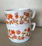 2 koffiekopjes Acropal Scania bloemen, Huis en Inrichting, Ophalen of Verzenden, Zo goed als nieuw, Overige stijlen, Kop(pen) en/of Schotel(s)