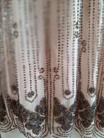 Reiss beige zijden gevoerd kralen top 14 L shirt Gratis Verz, Verzenden, Beige, Maat 42/44 (L), Korte mouw