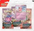 Pokemon TCG - Temporal Forces: Cleffa 3-Pack Blister, Ophalen of Verzenden, Nieuw, Overige typen