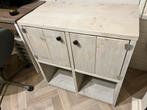 Steiger houten kastje grey white wash, Ophalen, Zo goed als nieuw