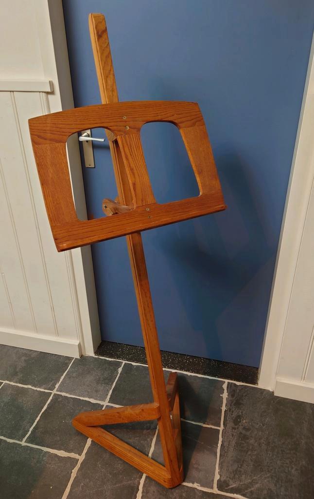 Professionele eiken houten muziekstandaard / boekenstandaard, Muziek en Instrumenten, Instrumenten | Toebehoren, Zo goed als nieuw