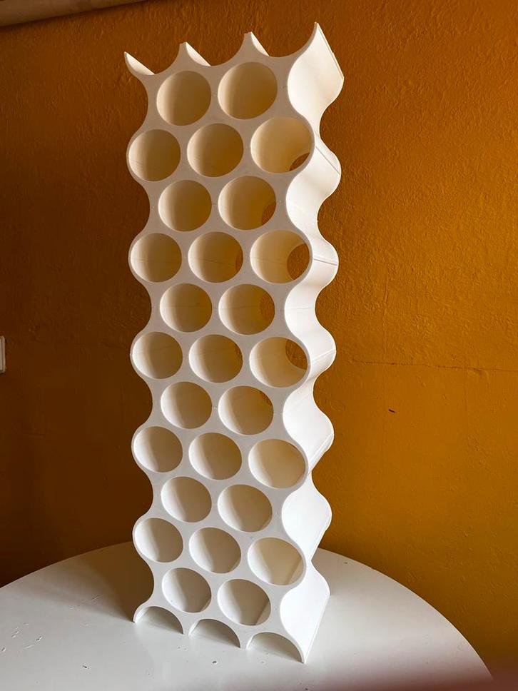 Space Age Wijnrek - Stijlvol en Uniek!, Huis en Inrichting, Woonaccessoires | Wijnrekken, Zo goed als nieuw, 75 cm of meer, Kunststof