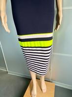 J383 Ted Baker maat 34/36=XS/S jurk jurkje d-blauw/wit/geel, Blauw, Ophalen of Verzenden, Zo goed als nieuw, Maat 36 (S)