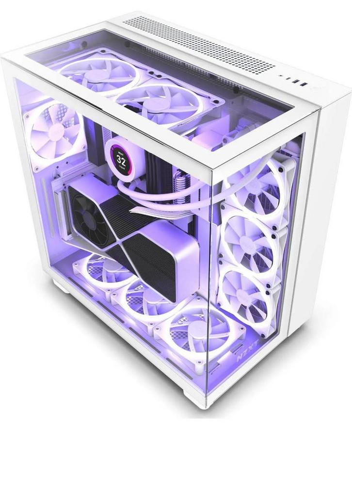 Nieuwe NZXT H9 Elite Case wit, Computers en Software, Computerbehuizingen, Nieuw, Ophalen