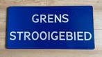 Uniek verkeersbord grens strooigebied, 40 x 80 cm, Ophalen
