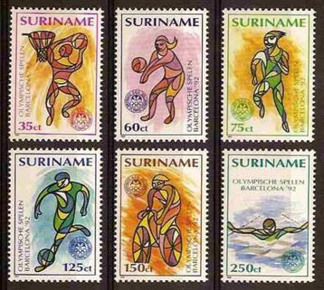 Suriname 730/5 postfris Olympische Spelen Barcelona 1992