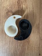 Ying en yang waxinelicht- en wierookhouder, Huis en Inrichting, Ophalen of Verzenden, Zo goed als nieuw