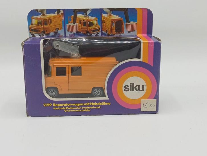 SIKU Mercedes hoogwerker 2219, Hobby en Vrije tijd, Modelauto's | 1:50, Zo goed als nieuw, Bus of Vrachtwagen, SIKU, Ophalen of Verzenden