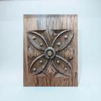 Art Deco Vitrinekast Eikenhout Jaren 30, Huis en Inrichting, Ophalen, Art deco, 50 tot 100 cm, Onbekend