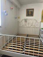 Ikea bed frame Leivrik + lattenbodem, Huis en Inrichting, Slaapkamer | Bedden, Ophalen, Wit, Tweepersoons, 140 cm