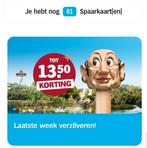 Korting Efteling, Tickets en Kaartjes, Eén persoon, Kortingskaart