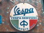 Emaille reclamebord vespa, Verzamelen, Merken en Reclamevoorwerpen, Ophalen of Verzenden, Gebruikt, Reclamebord