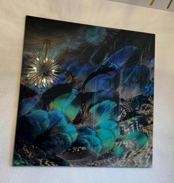 Prachtige Print van Pauwenveren beschikbaar voor biedingen