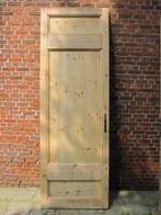 250,5hx85br Zwaar uitgevoerde grenen paneeldeur, schuifdeur?, Antiek en Kunst, Ophalen