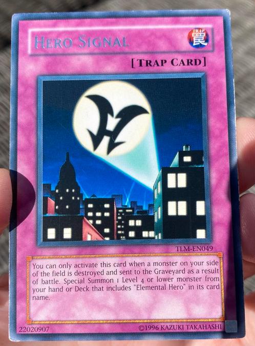 Yu-Gi-Oh! Hero Signal TLM Old Print !, Hobby en Vrije tijd, Verzamelkaartspellen | Yu-gi-Oh!, Gebruikt, Losse kaart, Verzenden