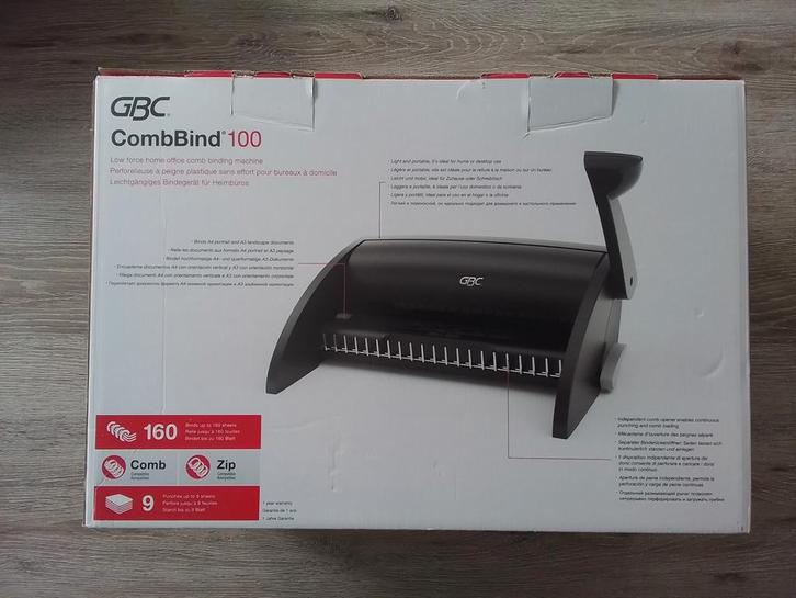 Pons-/ inbindmachine GBC Combibind 100, Diversen, Bureau-accessoires, Ophalen of Verzenden